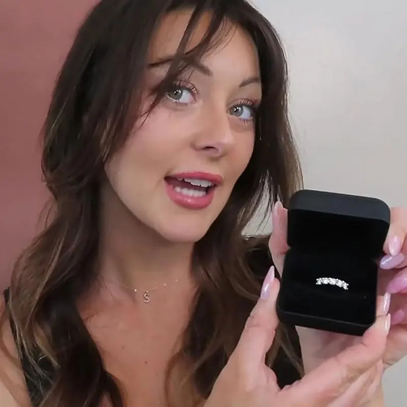 Moissanit Damenring Silber