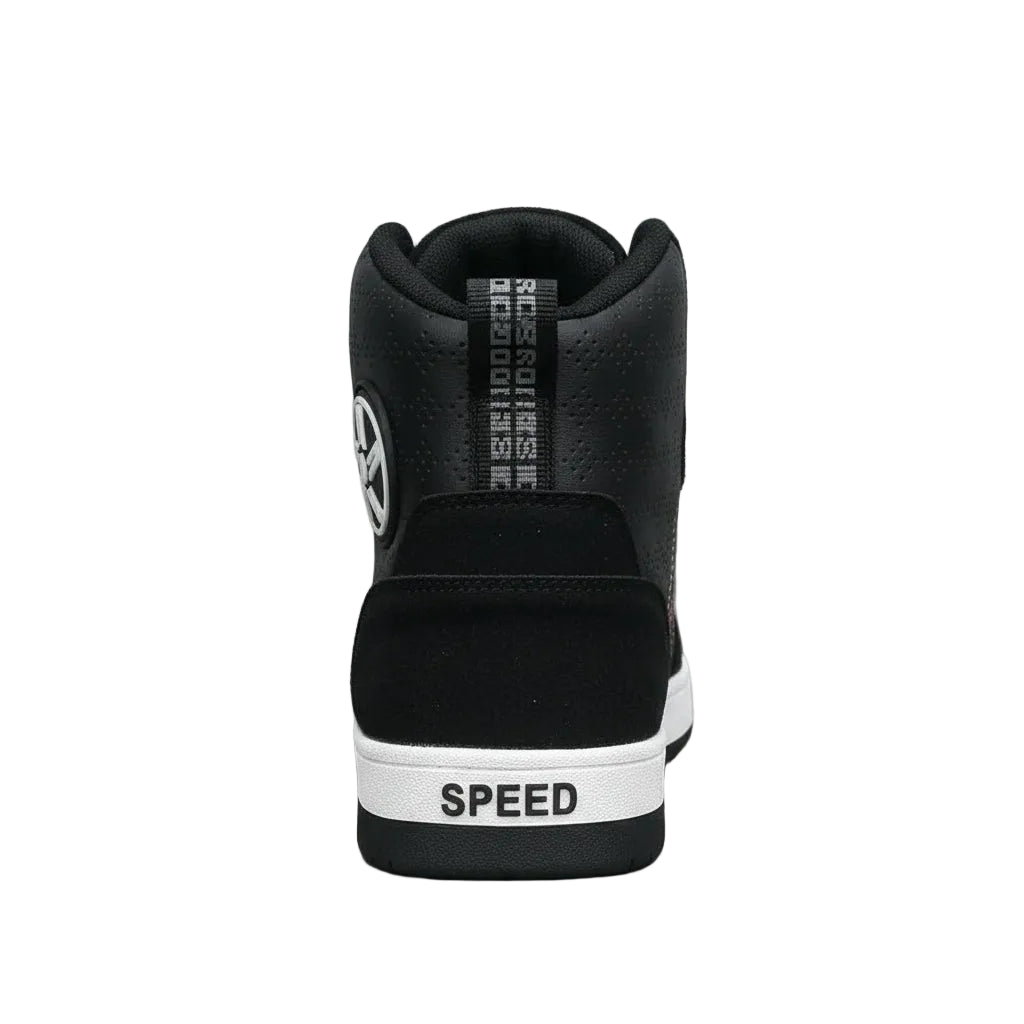 Herren Motorradstiefelstiefel aus Leder – Atmungsaktiv, Rutschfest, Verschleißfest, Racing