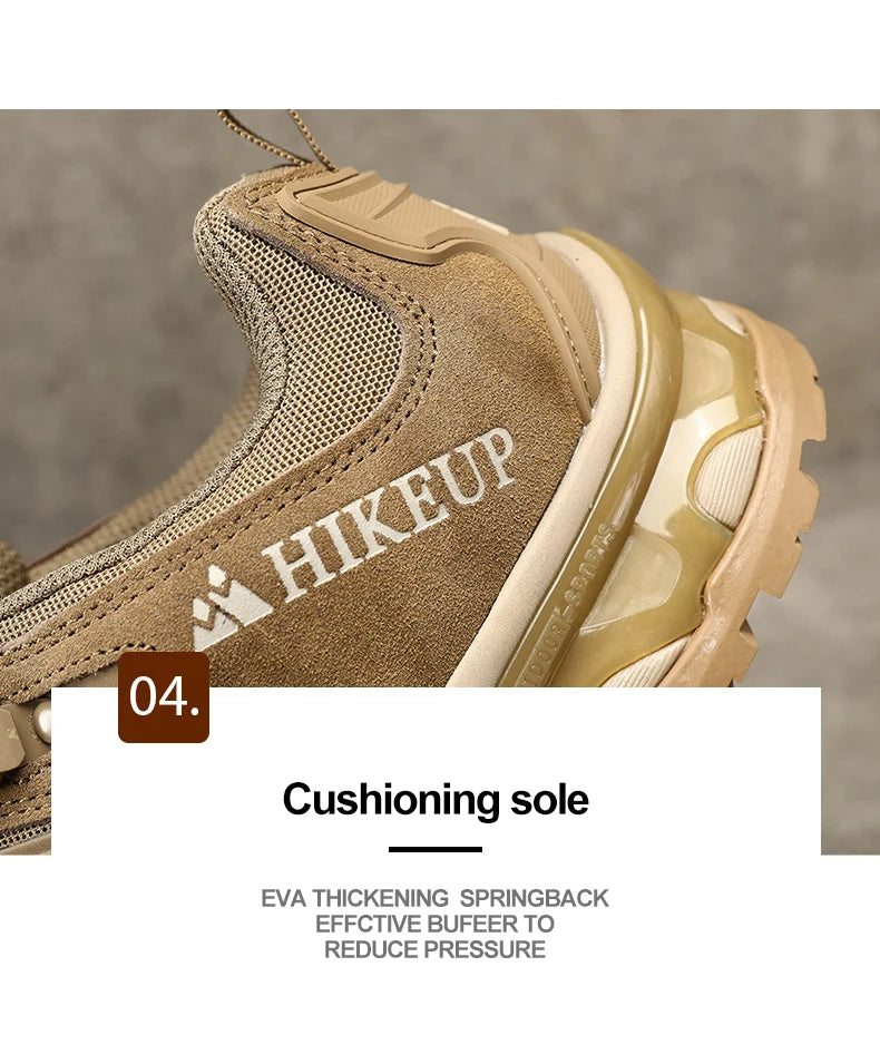 HIKEUP Rutschfeste, verschleißfeste Outdoor-Wanderschuhe, atmungsaktiv, spritzwassergeschützt, Klettern, Herren-Sneaker, Trekking, Tourismus, Bergschuhe