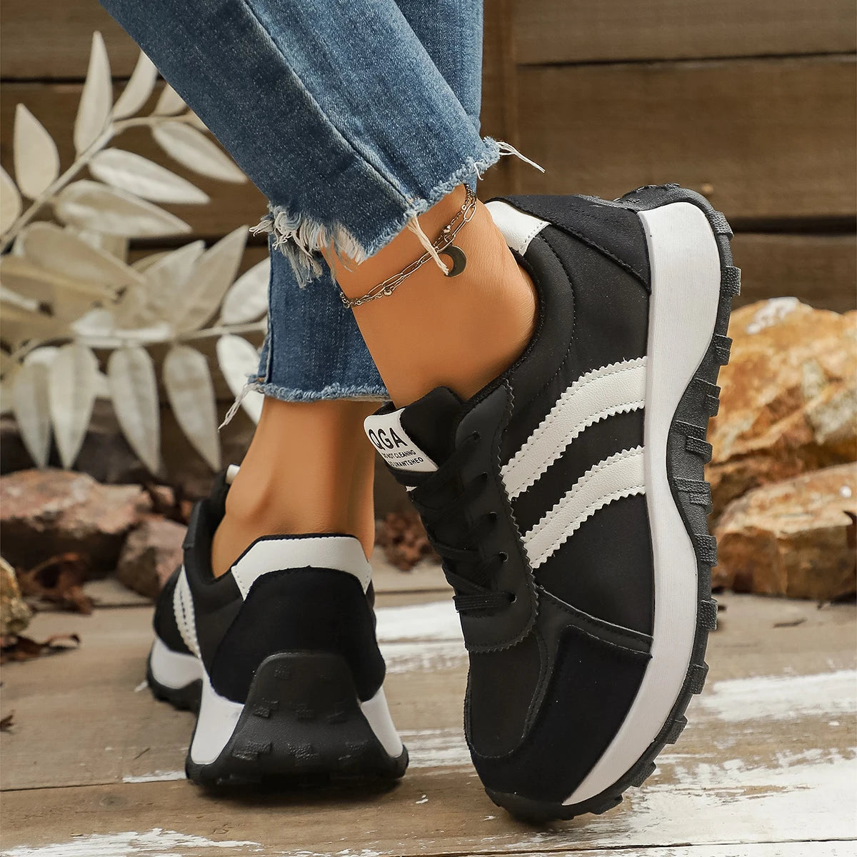 Damen Plattform Casual Sneaker