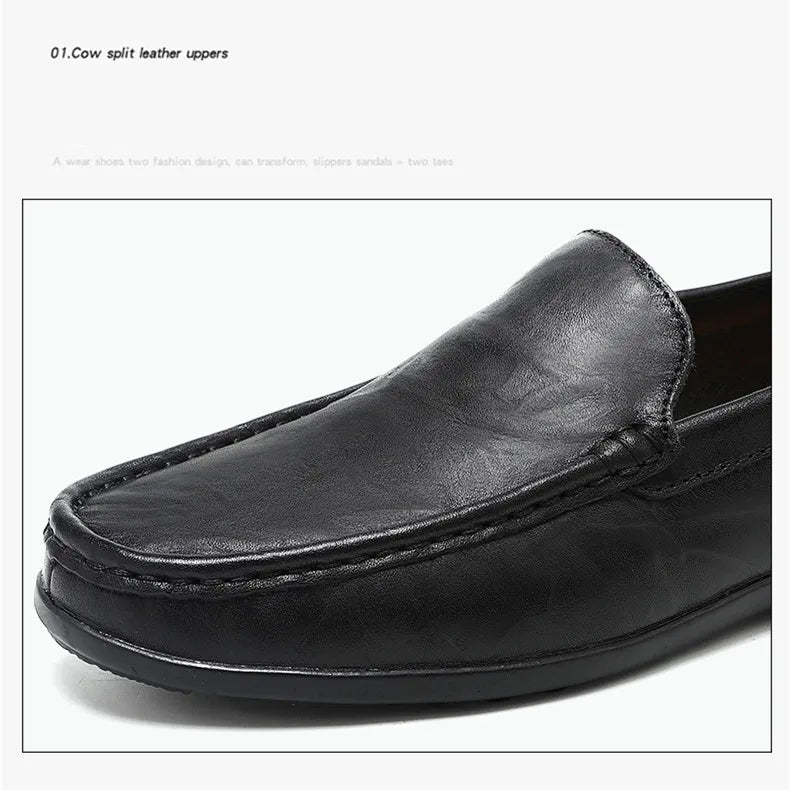Echtes Leder Männer Schuhe Casual Luxus Marke Männer Müßiggänger Italienischen Mokassins Atmungsaktive Slip auf Männer Fahren Schuhe Chaussure Homme