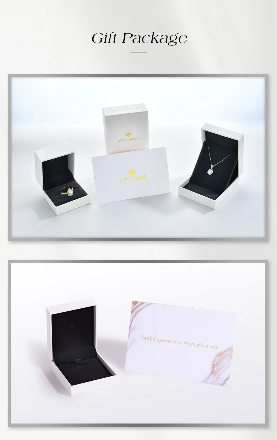 ATTAGEMS Eternity DVVS1 Moissanit-Ring für Damen, 100 % echtes 925er-Sterlingsilber, vergoldet, Hochzeit, Party, Charm, edler Schmuck, neu