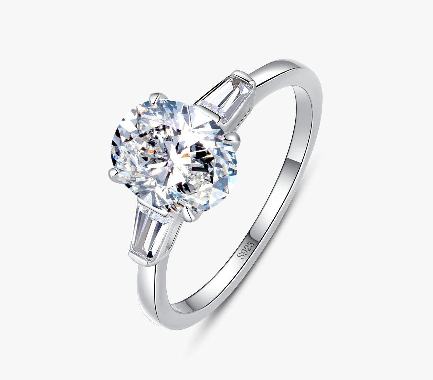 925 Sterling Silber Zirkon-Ring – Damen