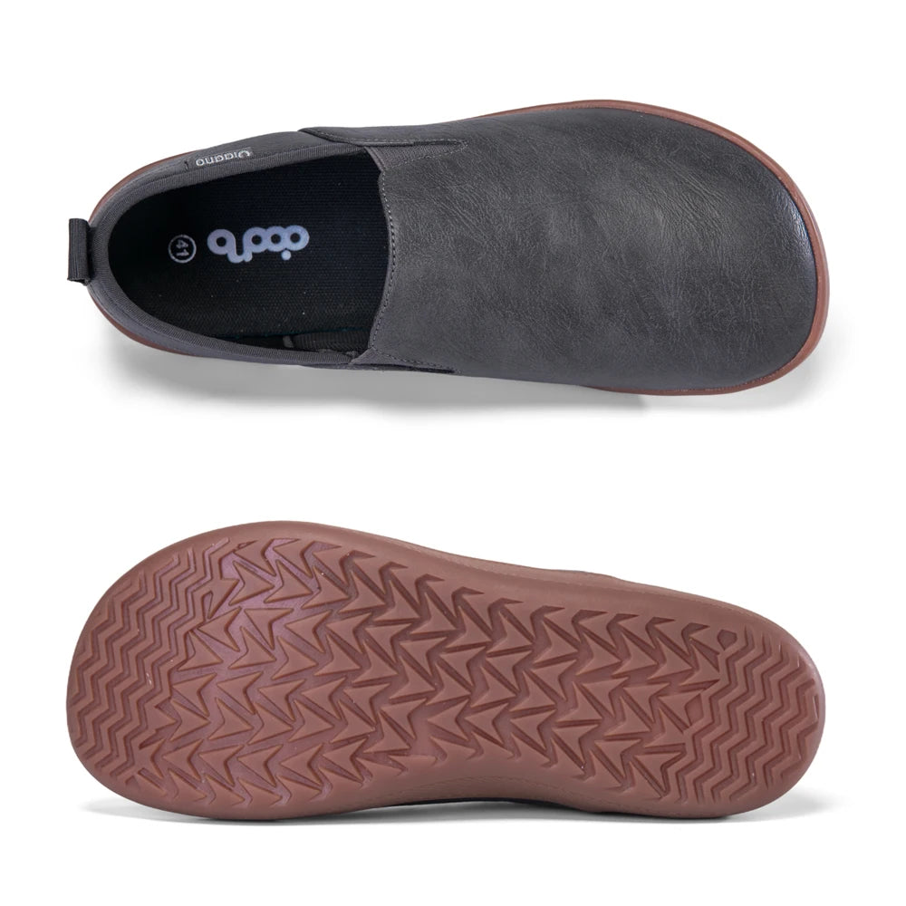 Herren Lederschuhe – Breite Zehenpartie Slip-On