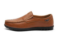 LETCOMFIT Lässige Herren-Loafer, solides Slip-On-Leder, Business-Oxfords, bequeme Low-Top-Herrenschuhe mittleren Alters, Ganzjahreskleidung