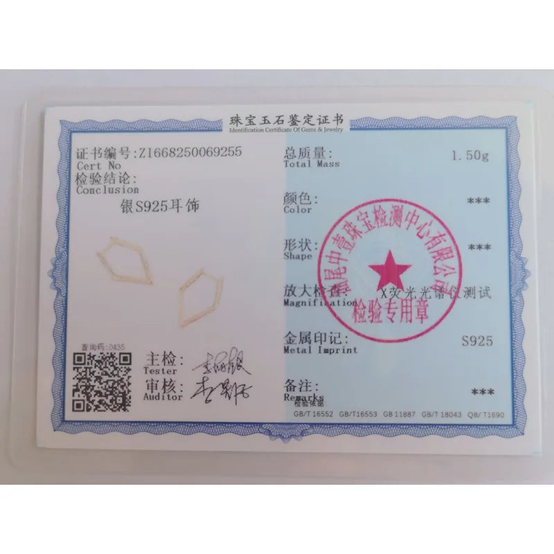 INZATT Echt 925 Sterling Silber 18 k Gold Geometrische Creolen Für Frauen Party Klassische Feine Schmuck Minimalistischen Zubehör