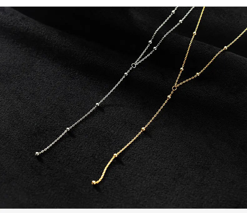 La Monada Damen-Halskette, 925er Silber, Ketten, Frau am Hals, minimalistischer Kettenanhänger, edler Schmuck für Frauen, Halskette, Silber, Mädchen