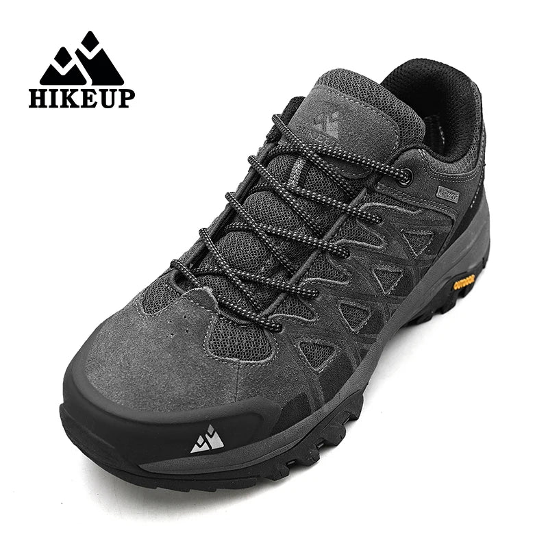 HIKEUP Modische Outdoor-Schuhe, Wandern, Herren, Sport, lässig, Bergtrekking-Stiefel, Camping-Sneaker für Herren, rutschfest, verschleißfest