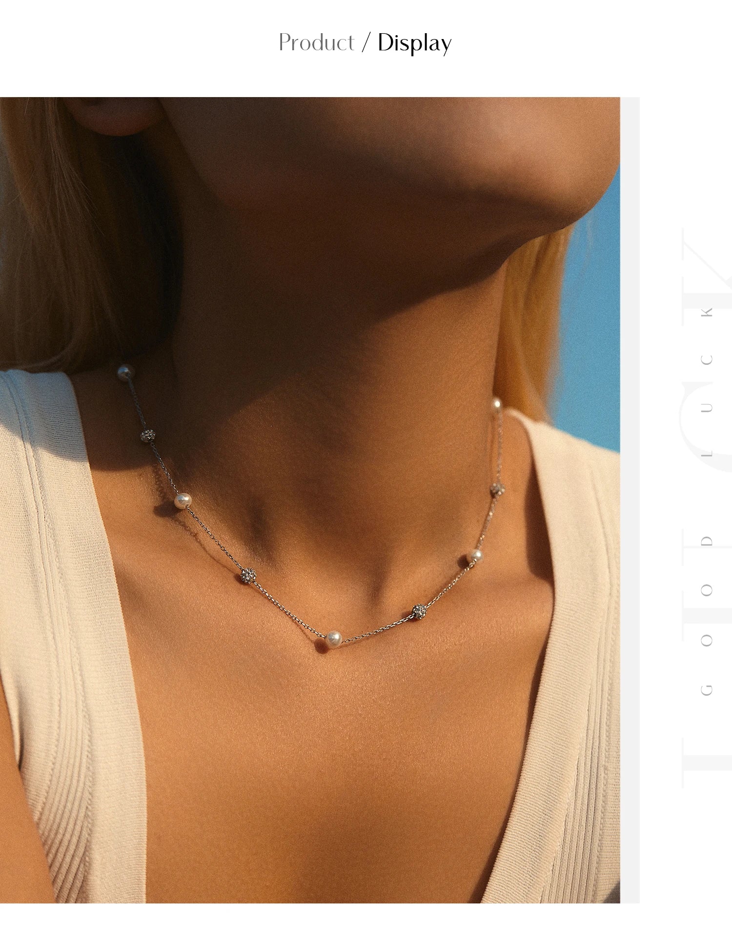 Modian Sterling Silber Zirkon Perlen & Perlenkette Halsketten Anhänger für Frauen edlen Schmuck Valentinstag Geschenke