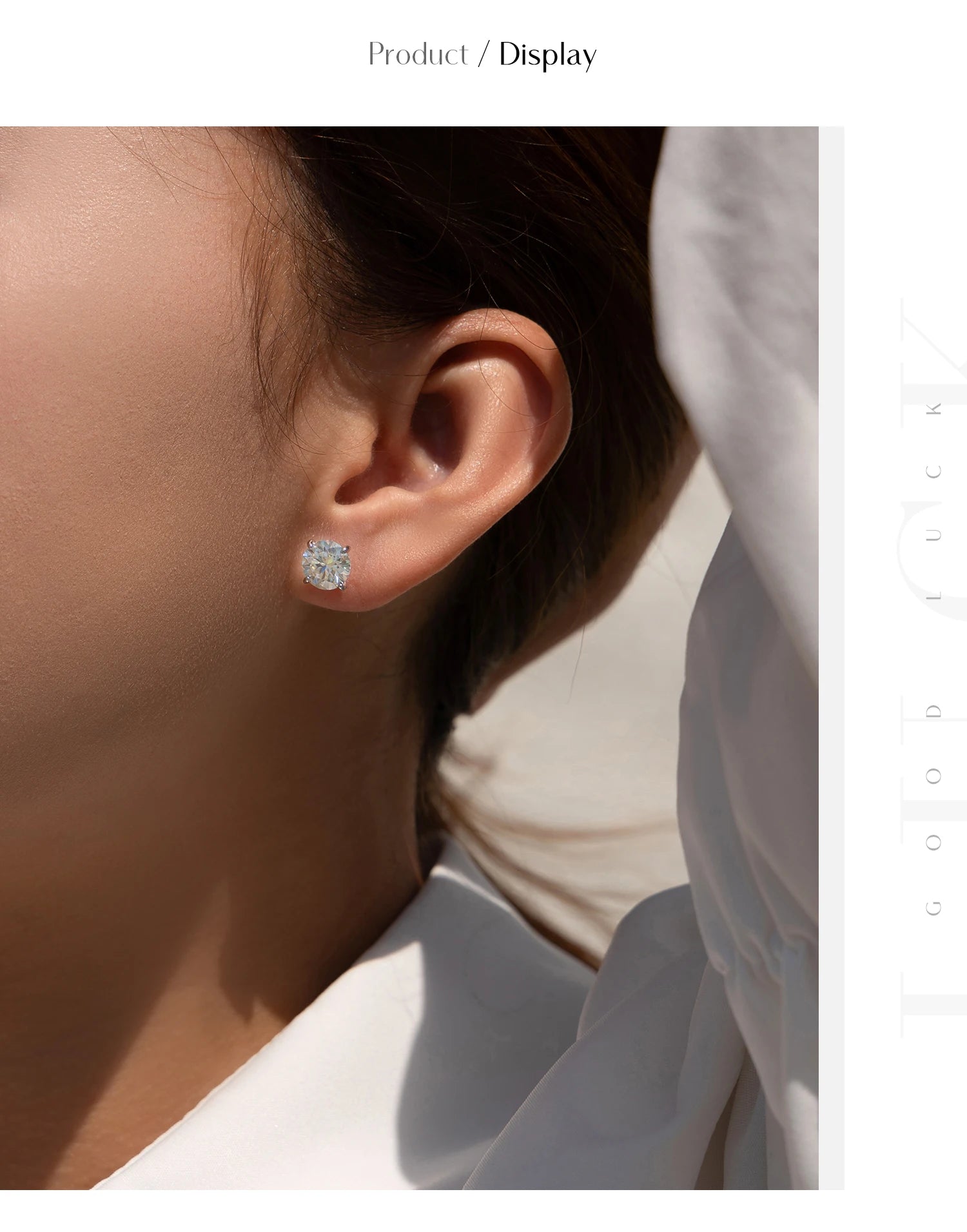 MODIAN 5 Größen D Farbe Moissanit Ohrringe 925 Sterling Silber Funkelnde Luxus Ohrstecker Für Frauen Hochzeit Edlen Schmuck