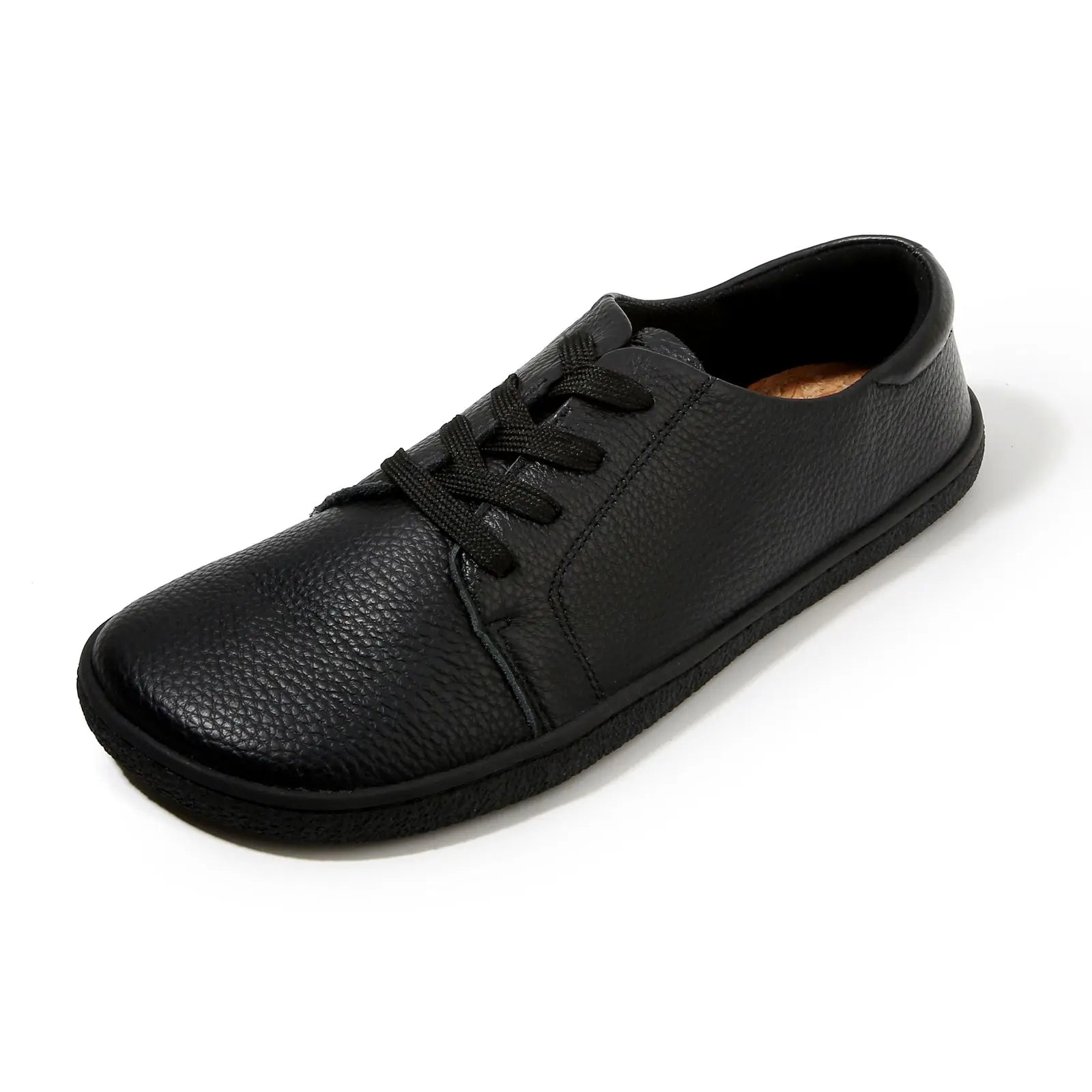 TONGLEPAO Frühling, Herbst, Barfuß, echtes Leder, Herren-Damen-Sneaker mit Zero Drop, flacher, weicher Sohle, breiterer Zehenbox, leicht