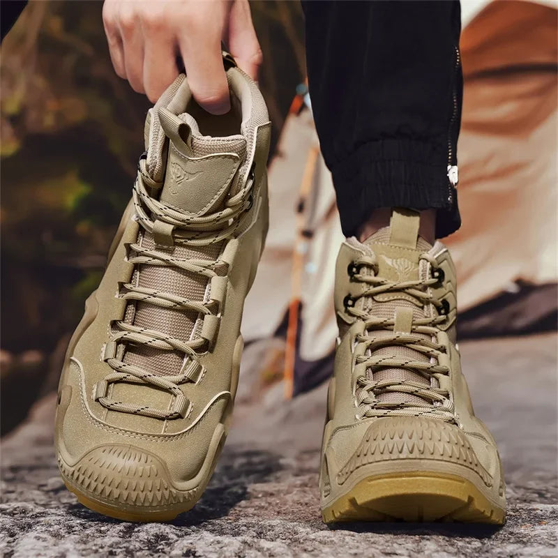 Herren Taktische Stiefel mit Riemen für Outdoor und Motorrad