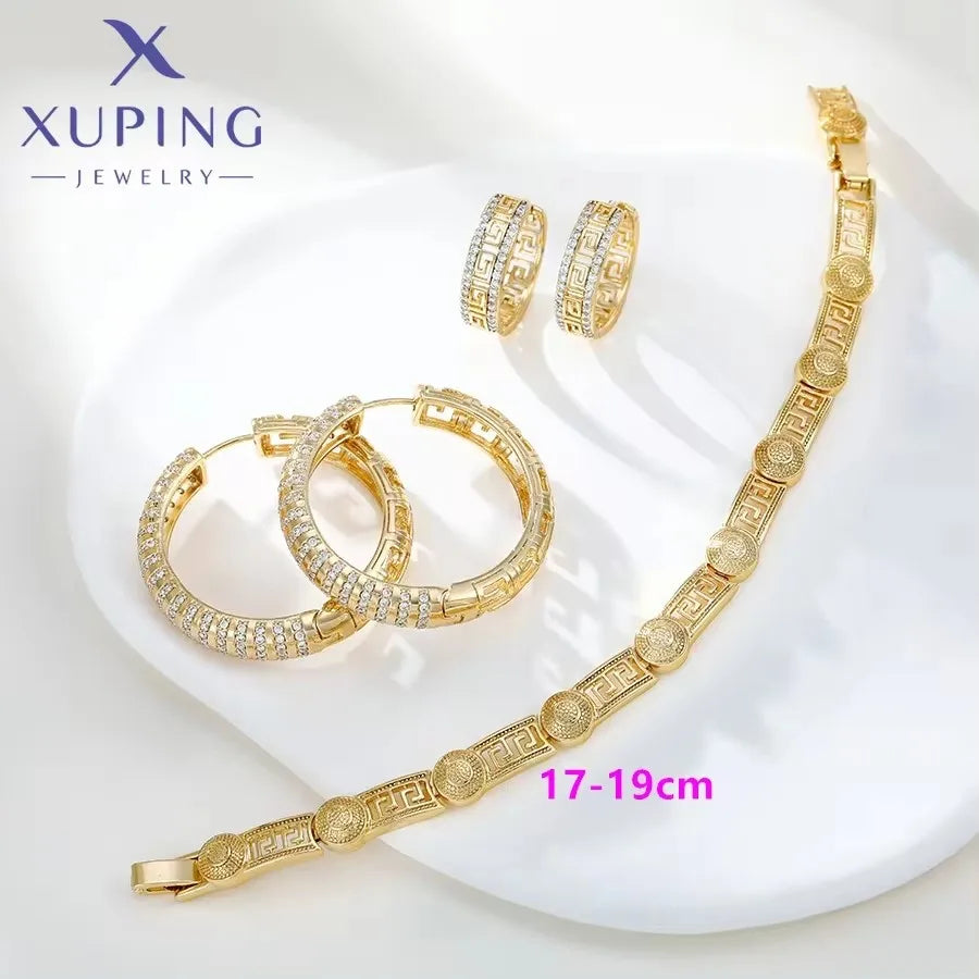 Goldfarbener Schmuck-Set