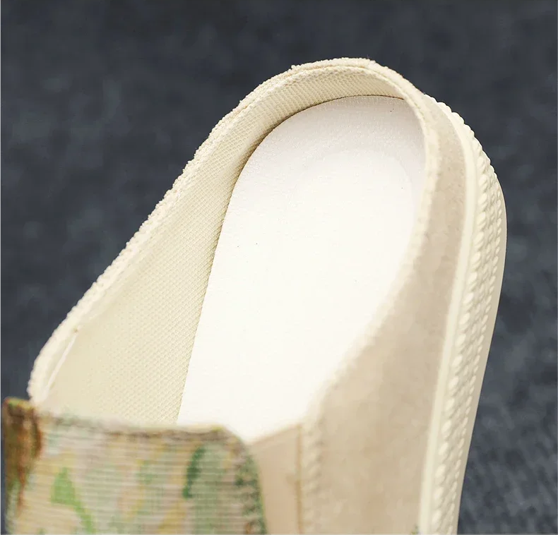 Sommer Herren-Canvas-Hausschuhe Rutschfest