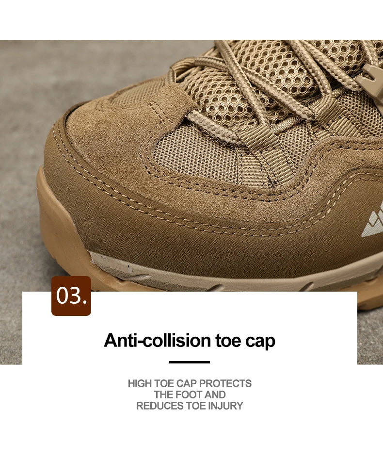 HIKEUP Rutschfeste, verschleißfeste Outdoor-Wanderschuhe, atmungsaktiv, spritzwassergeschützt, Klettern, Herren-Sneaker, Trekking, Tourismus, Bergschuhe