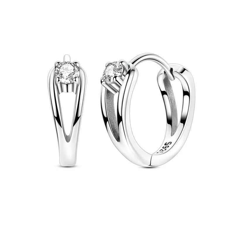 2025 neue 925 Sterling Silber Ohrringe Einfache Bogen Erdbeere Schmetterling Creolen für Hochzeit Party Frauen Schmuck Mädchen