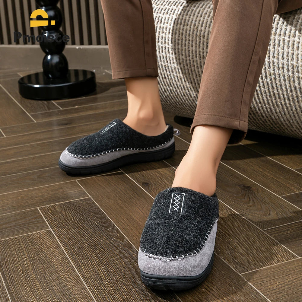 Herren Fannel-Hausschuhe Memory Foam Warm