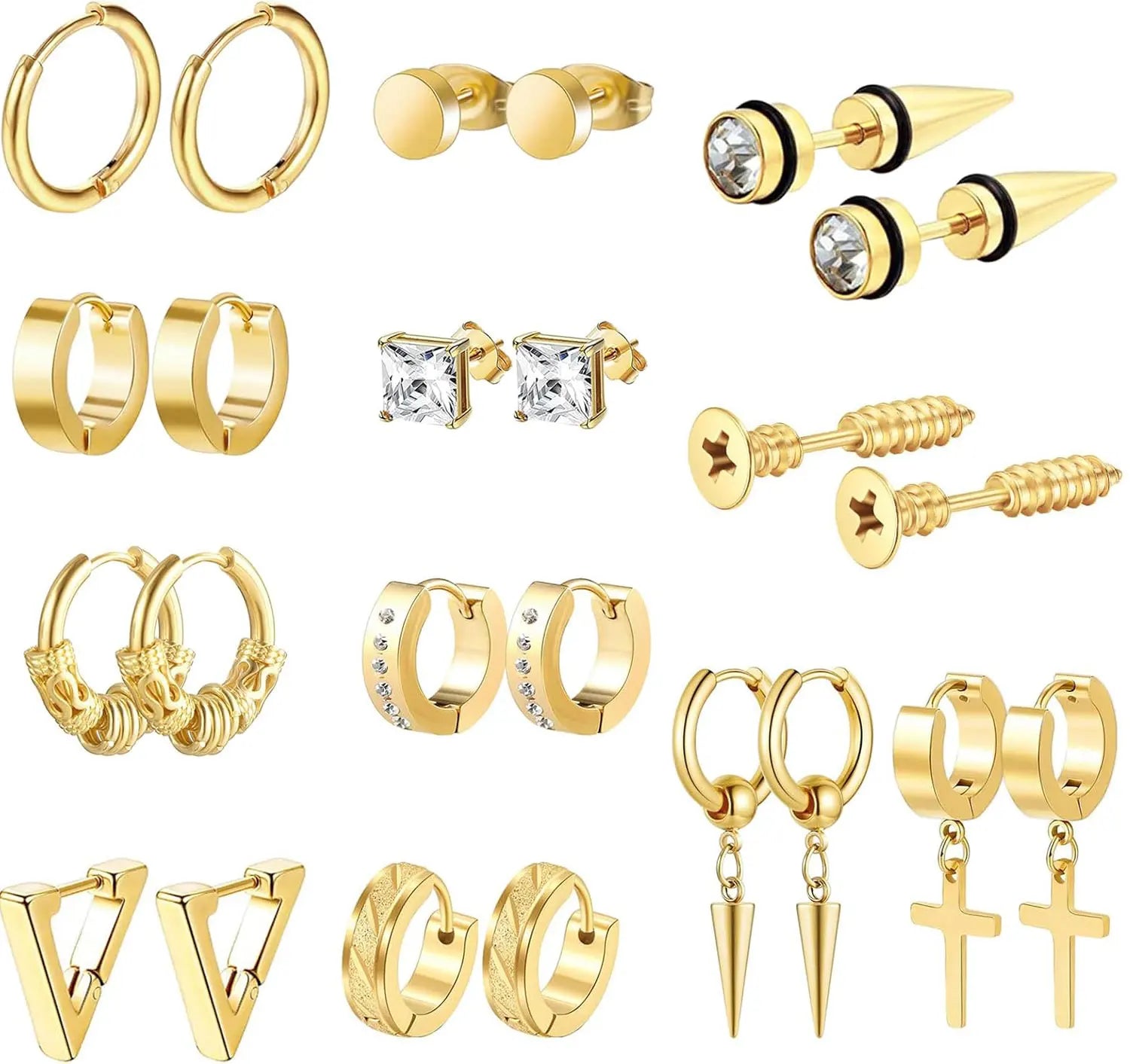 Edelstahl Herren  fraun Ohrringe