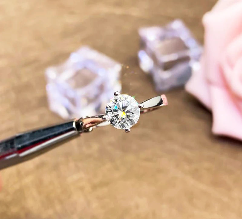 Moissanit Luxus Ring