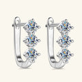 925 Silber Moissanit Ohrringe