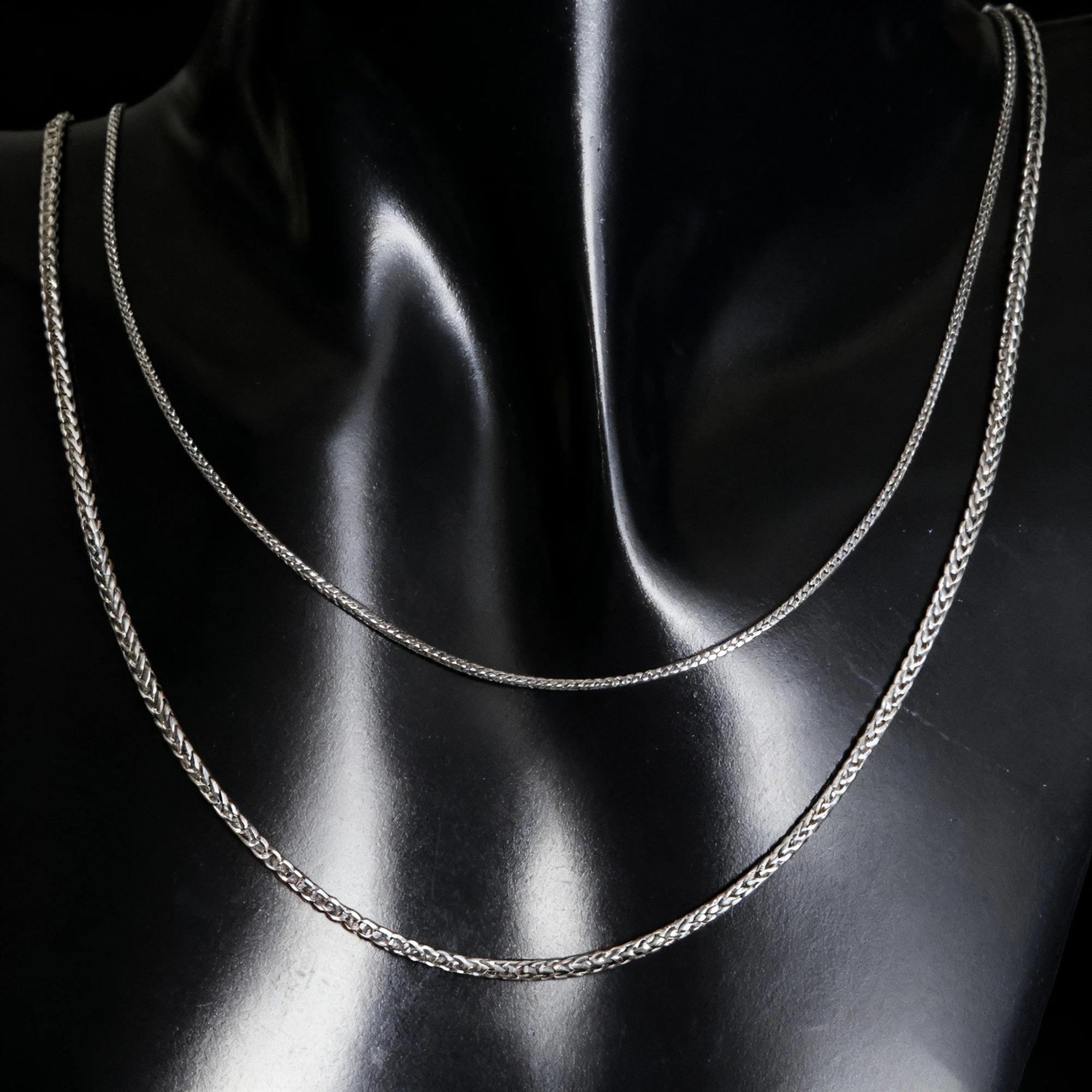 Effie Queen 100 % 925 Sterling Silber italienische 1,2 mm Chopin-Kette für Damen, modisch, 40–60 cm, Basic-Halskette, Schmuck SC53