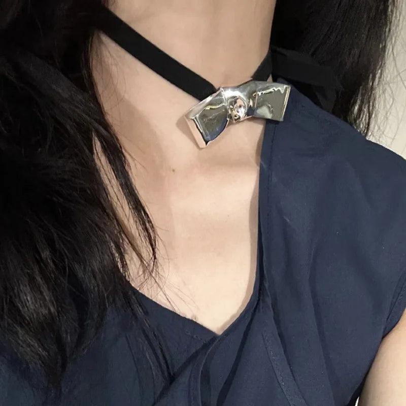 Halskette aus 925er-Sterlingsilber, schwarze Perlen, quadratisch, unregelmäßig, Punk, geometrisch, für Frauen und Mädchen, Schmuck, Geschenk, Dropshipping, Großhandel