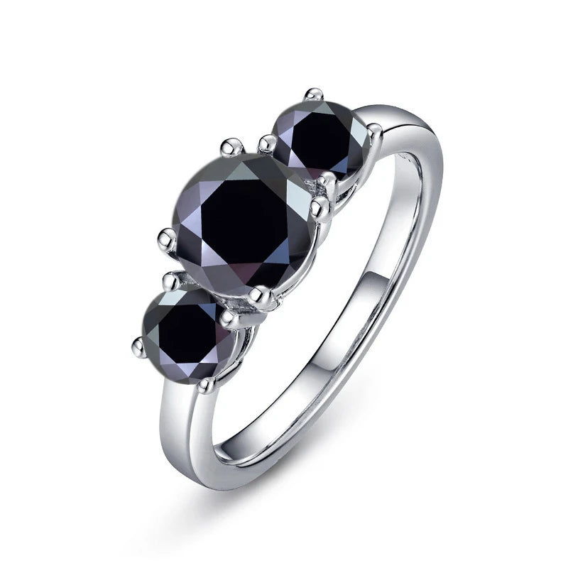 Moissanit Verlobungsring Silber