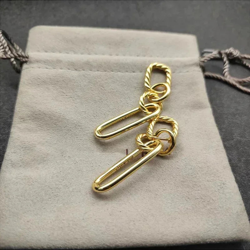 Hochwertige, modische, klassische Dy-Ohrstecker aus 925er Silber für den täglichen Gebrauch