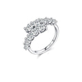 Moissanit Eternity Ring aus 925er Sterlingsilber