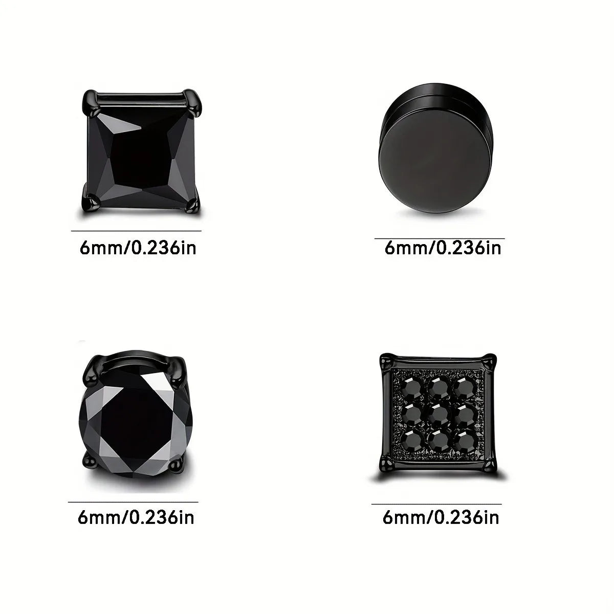 Magnetische Zirkon Ohrringe Frauen Männer