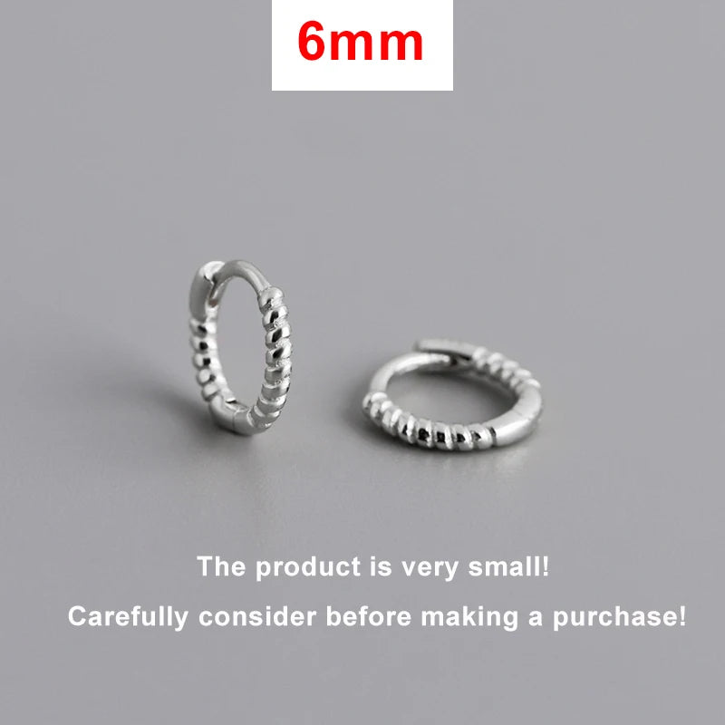 INZATT Echt 925 Sterling Silber Twisted Rope Form 18 Karat Creolen für Frauen Klassischen Feinen Schmuck Geometrische Zubehör