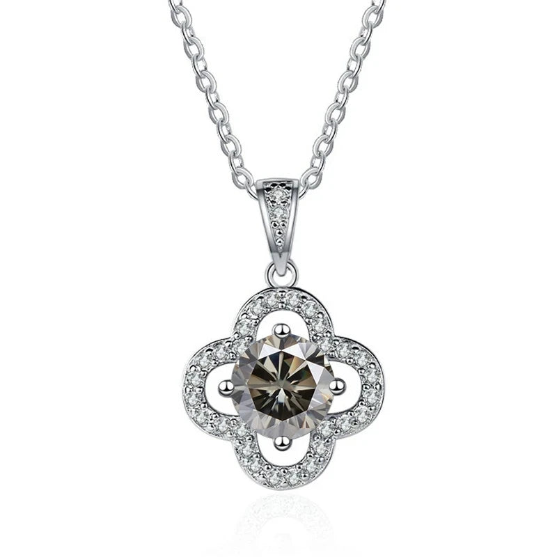 Joyce Kelly 925 Sterling Silber Moissanit Anhänger