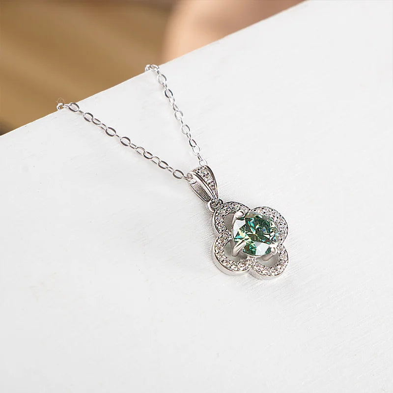 Joyce Kelly 925 Sterling Silber Moissanit Anhänger