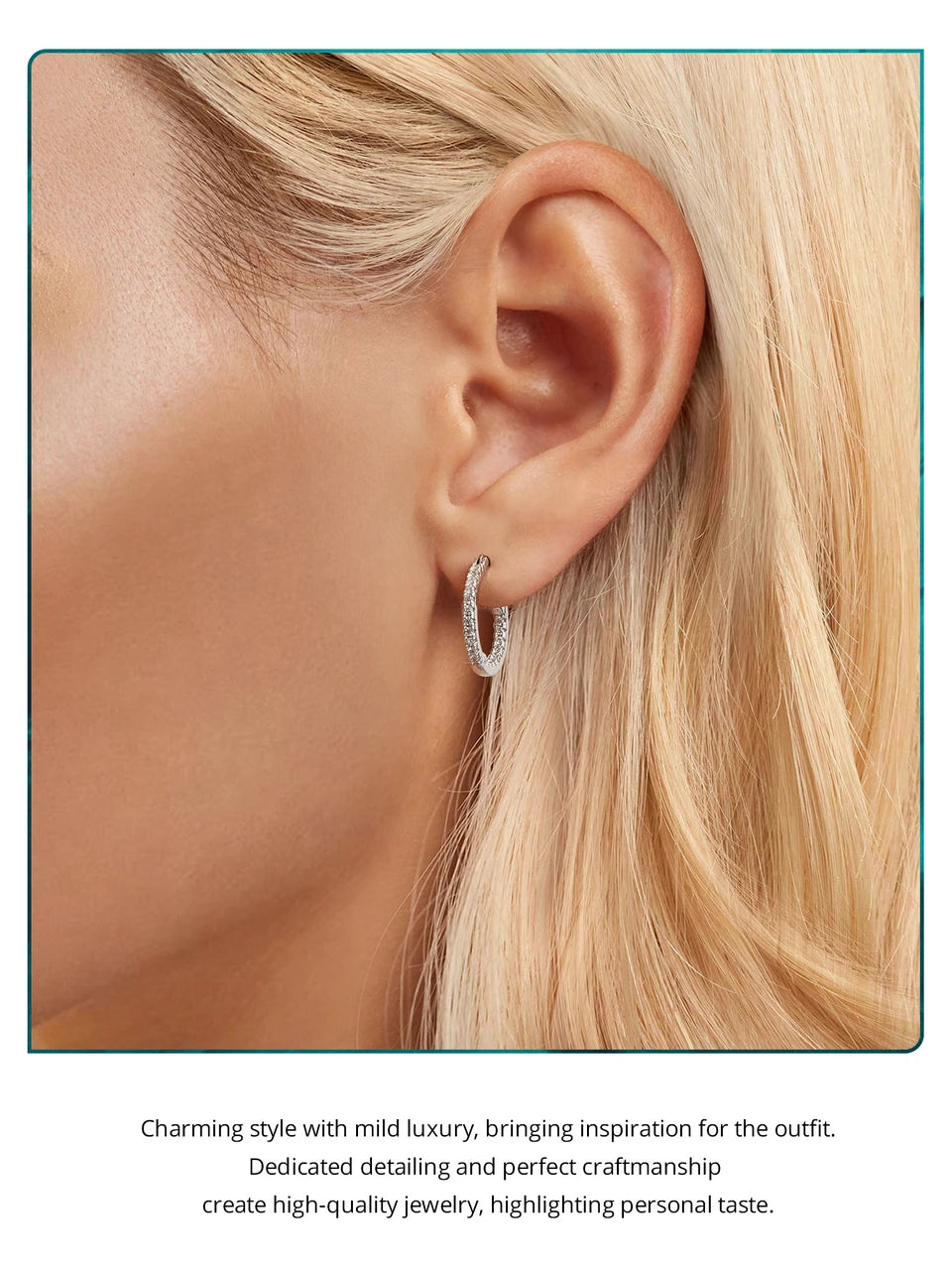 Silber-Zirkonia Creolen Damen