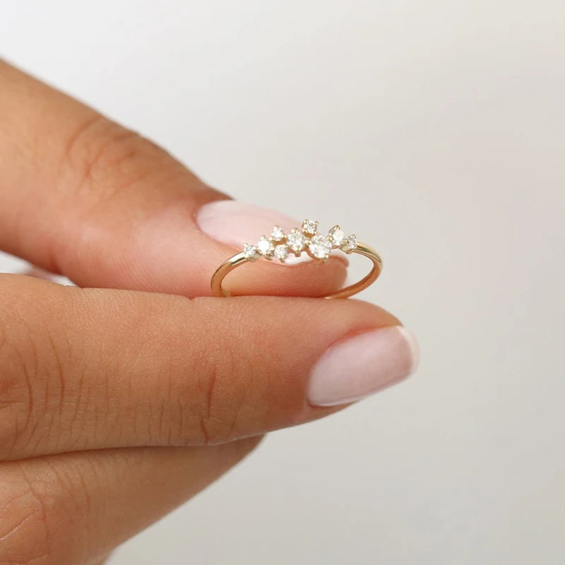 925 Sterling Silber Moissanit Ring Eheringe