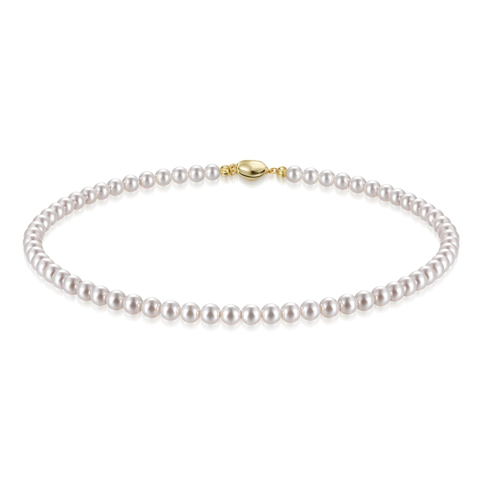 Trumium Vintage Elegante 6/8/10mm Weiße Perle Kette Choker Halskette für Frauen Hochzeit Party Mode Einfache schmuck Giris Geschenk