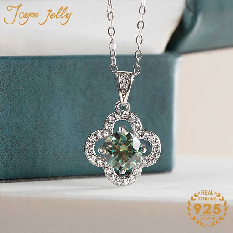 Joyce Kelly 925 Sterling Silber Moissanit Anhänger