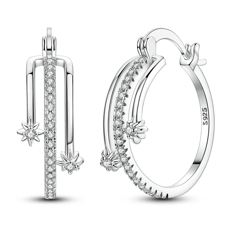 2025 neue 925 Sterling Silber Ohrringe Einfache Bogen Erdbeere Schmetterling Creolen für Hochzeit Party Frauen Schmuck Mädchen