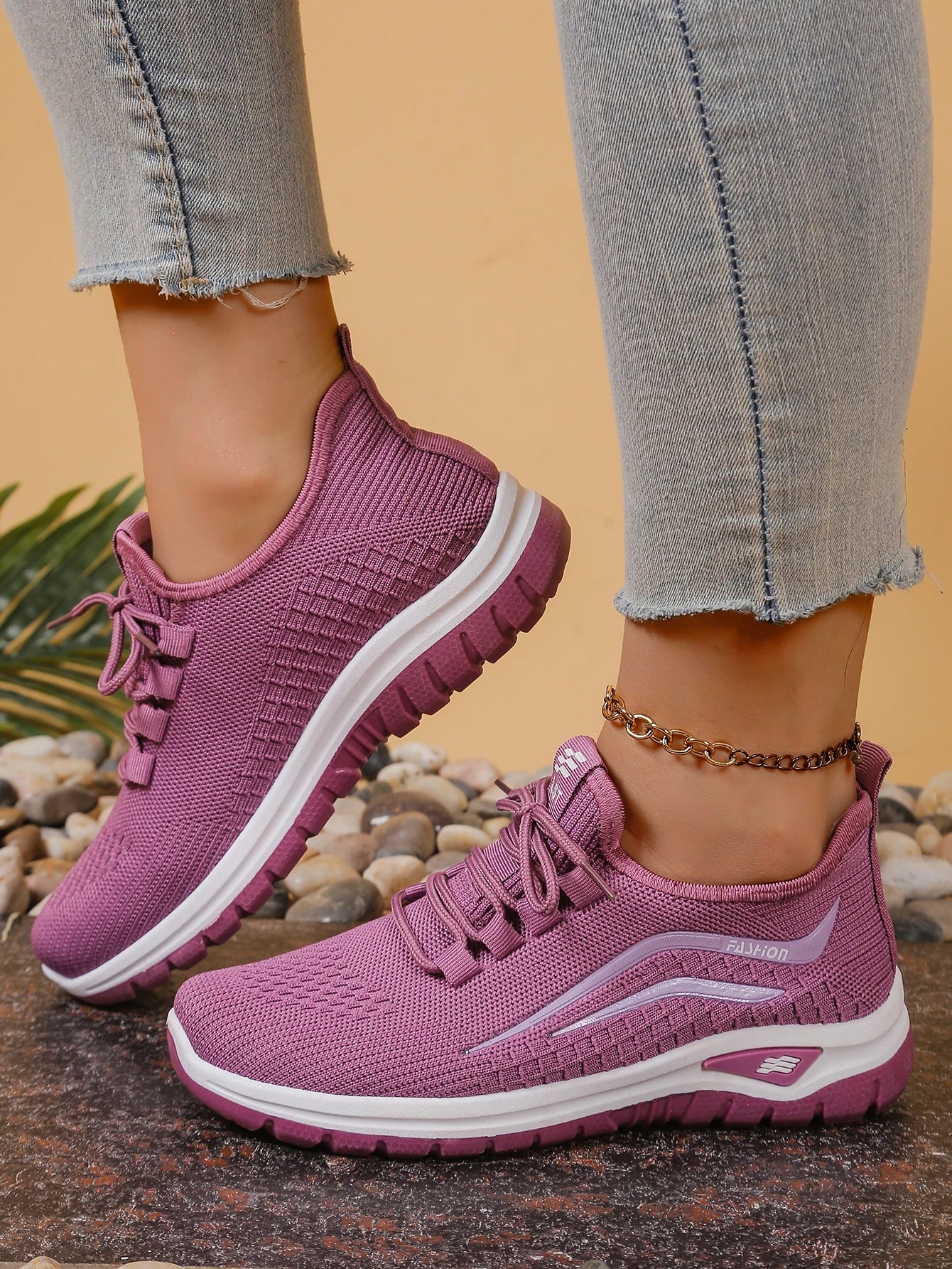 Damen Sneakers Leicht und Atmungsaktiv