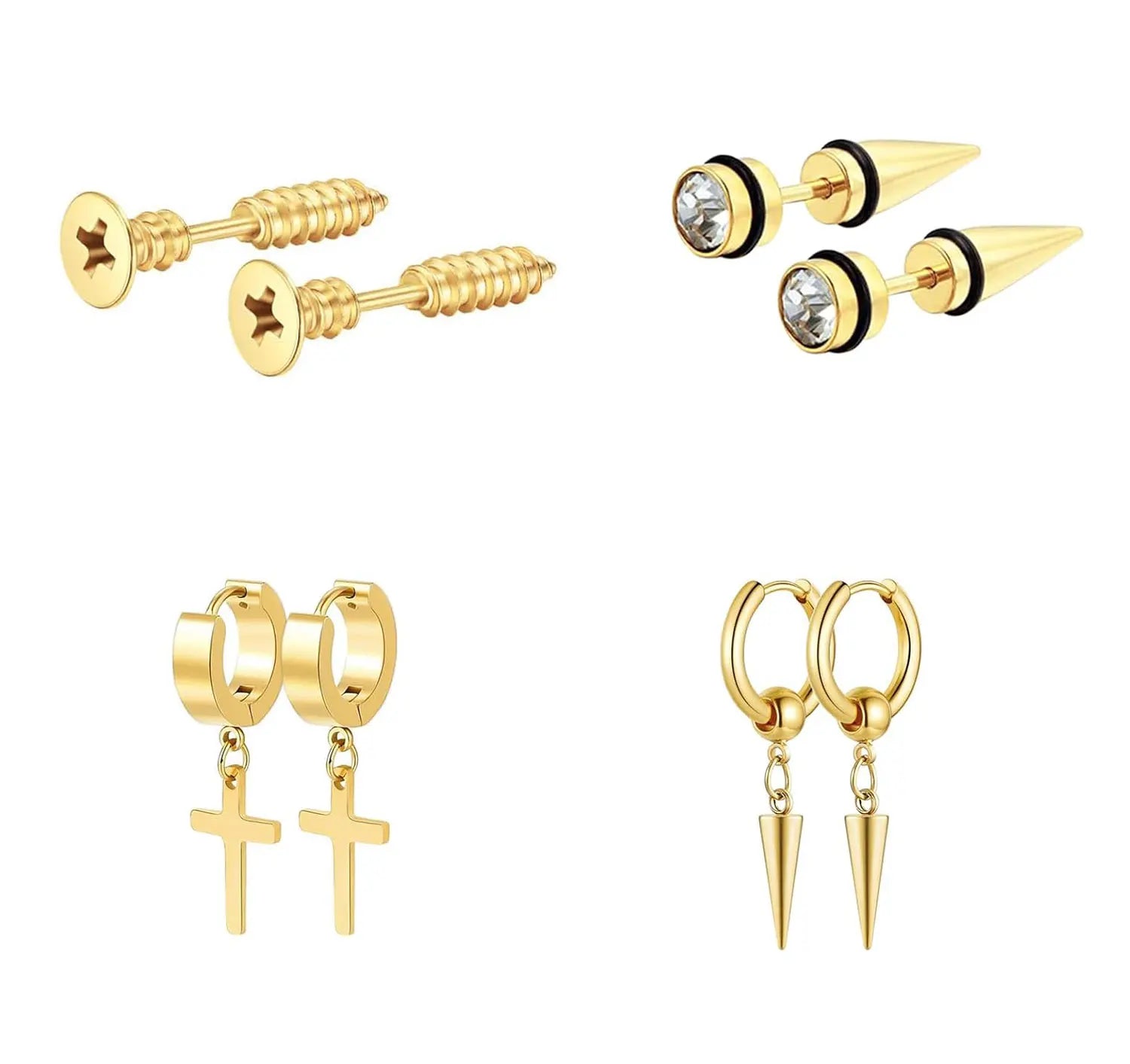 Edelstahl Herren  fraun Ohrringe