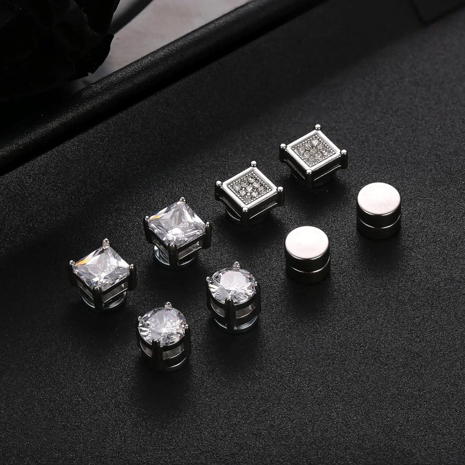 Magnetische CZ Ohrstecker Frauen Männer