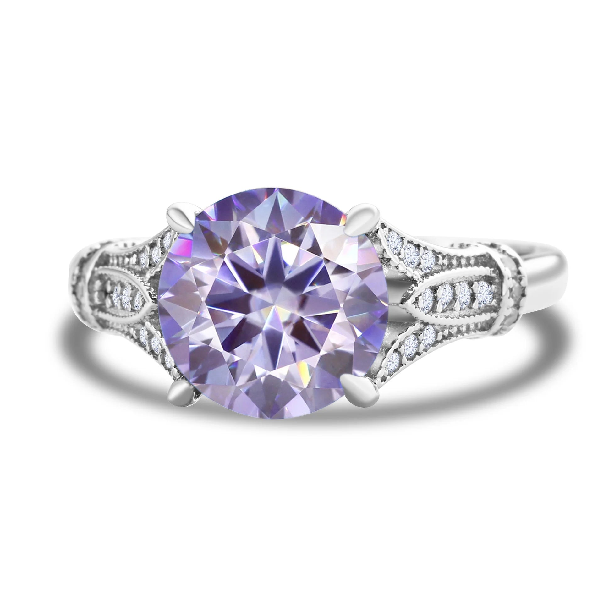 Luxus Solitär-Moissanit Ring 3 Karat für Damen