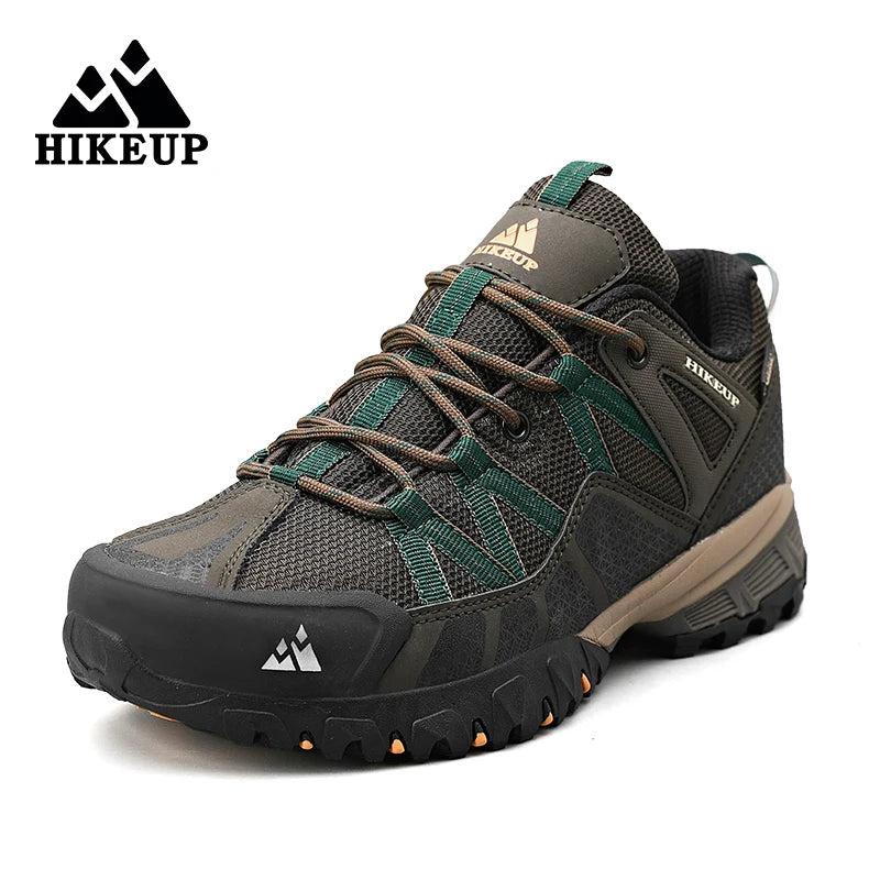 HIKEUP Atmungsaktive Dämpfung Rutschfeste Turnschuhe Herren Wanderschuhe Laufen Trekking Turnschuhe Outdoor Bergsportschuhe für Männer