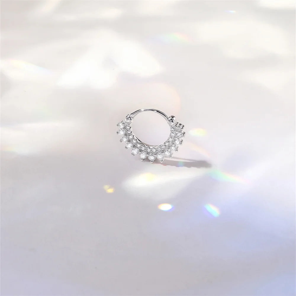 Aide Moissanit-Diamant-Ohrstecker für Damen, originales 925er-Sterlingsilber, Schraubverschluss, Damen-Moissanit-Ohrring mit flacher Rückseite, Juwel