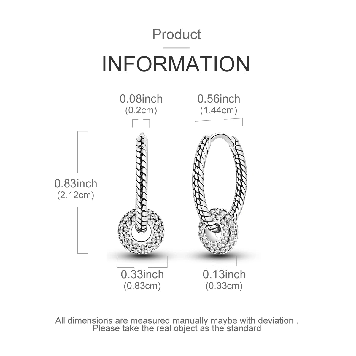 Heißer Verkauf 925 Sterling Silber Klassische Multi Ring Ohrringe Serie Tropfen Ohrringe Für Frauen Party Feines Geschenk Elegante Geburtstag Schmuck