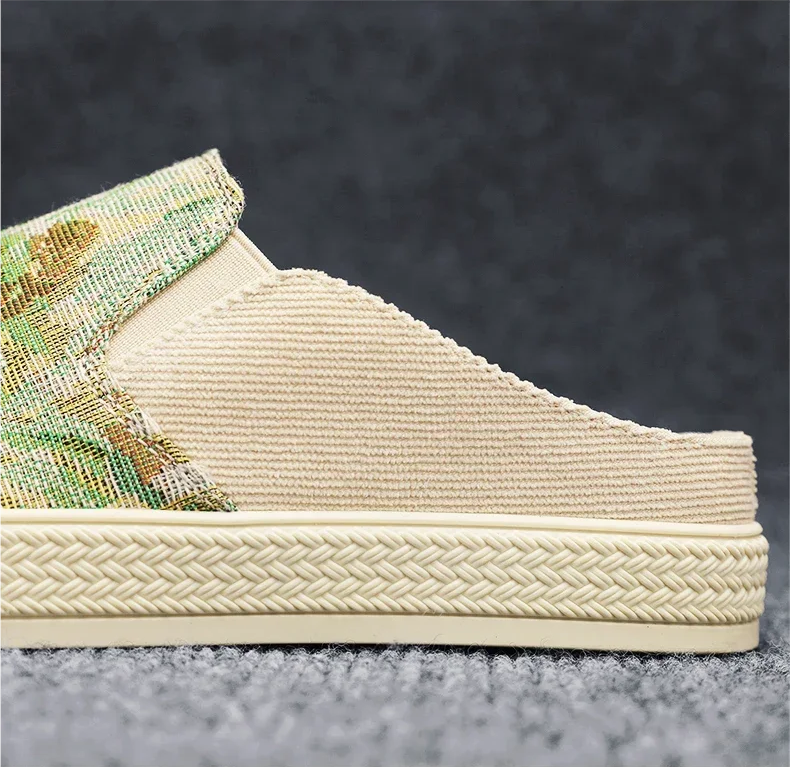 Sommer Herren-Canvas-Hausschuhe Rutschfest