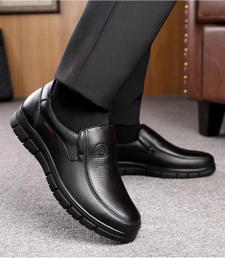 Leder Casual Flache Schuhe