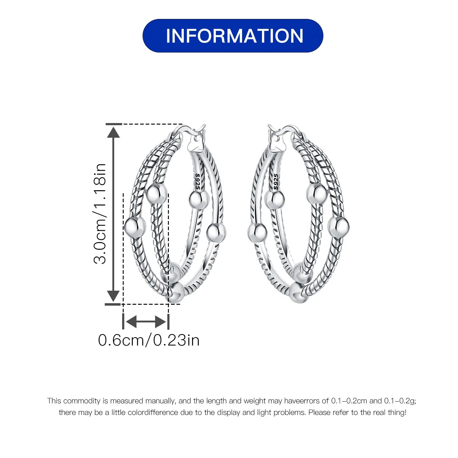 Heißer Verkauf 925 Sterling Silber Klassische Multi Ring Ohrringe Serie Tropfen Ohrringe Für Frauen Party Feines Geschenk Elegante Geburtstag Schmuck