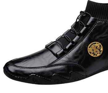 Herren Leder Schnürstiefel – Handgefertigt, Business & Casual, Verschleißfest